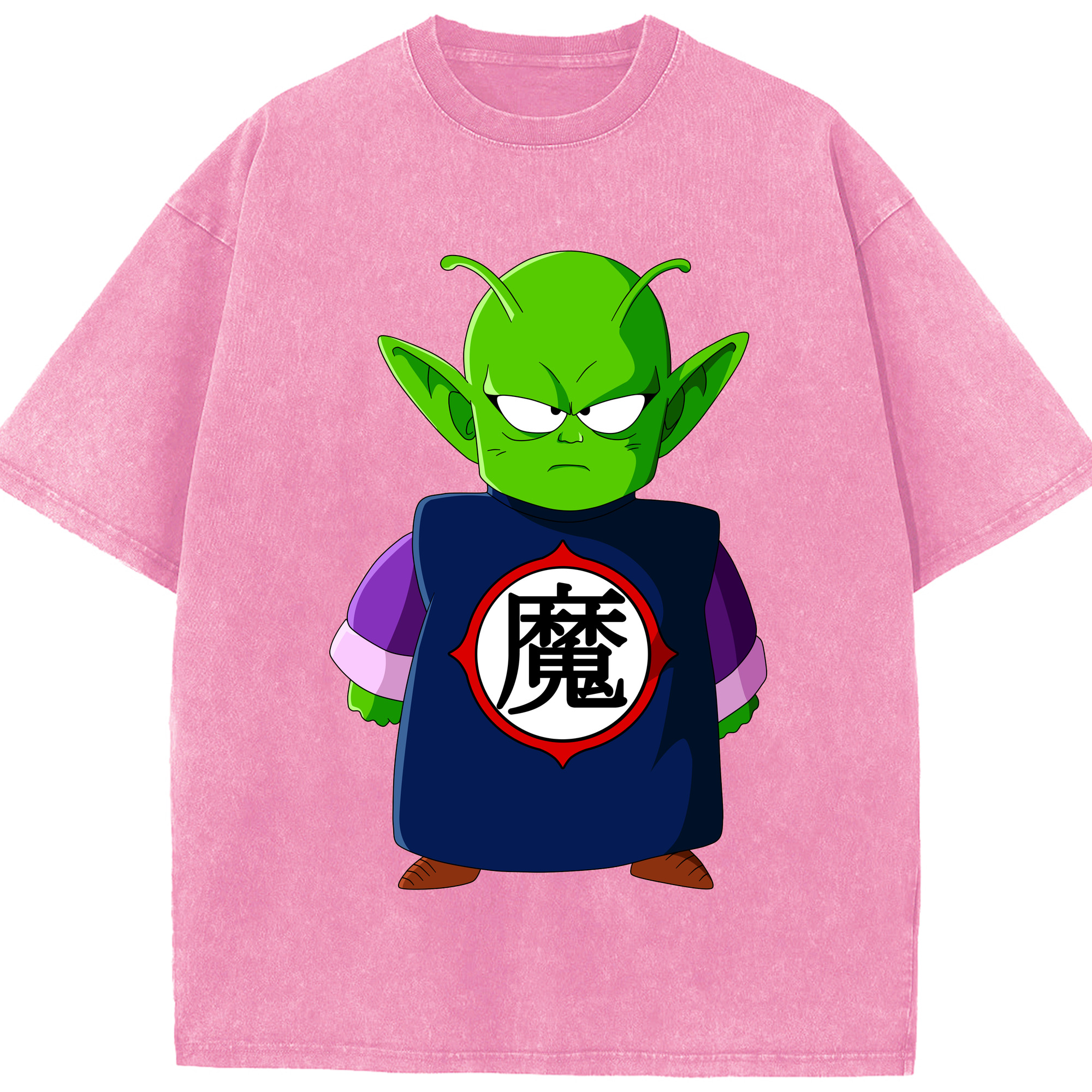 （画像用） ドラゴンボール ピッコロ DRAGON BALL Piccolo 綿100% ヴィンテージ風 半袖Tシャツ（フロントプリント）
